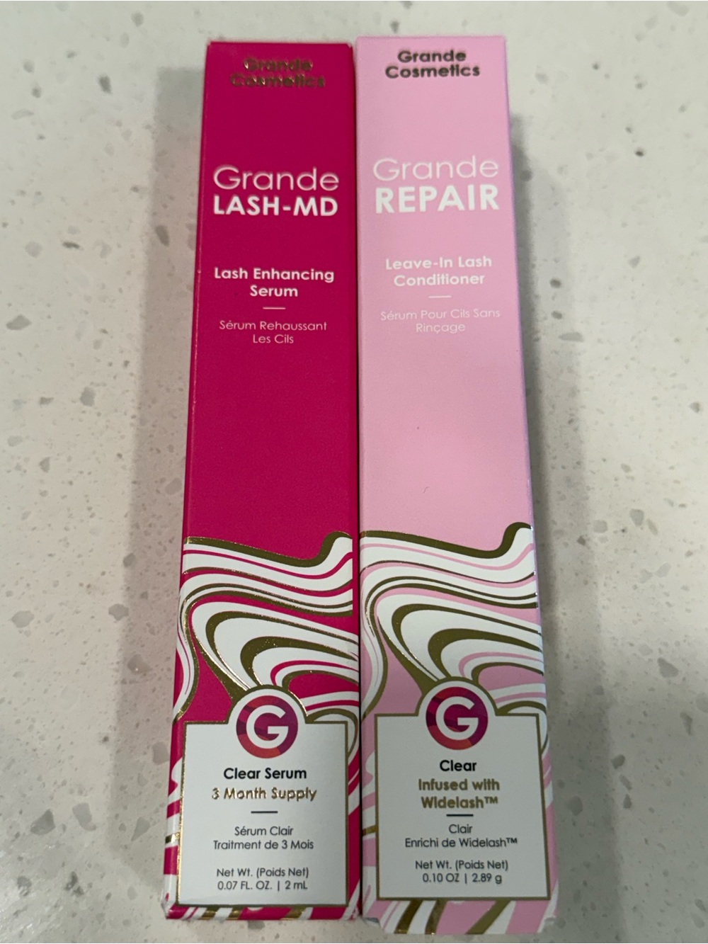 Grande lash enhancing serum .07oz with Grande leave in lash conditioner .10oz